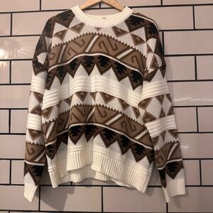 🐴 VINE AND LOVE WESTERN PRINT SWEATER🐴